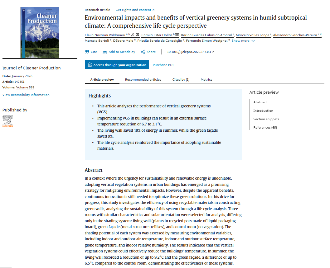 Environmental impacts and benefits of vertical greenery systems in humid subtropical climate: A comprehensive life cycle perspective